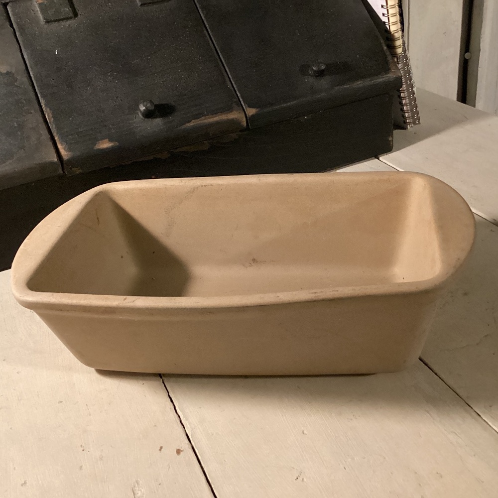 PAMPERED CHEF BREAD LOAF STONEWARE PAN